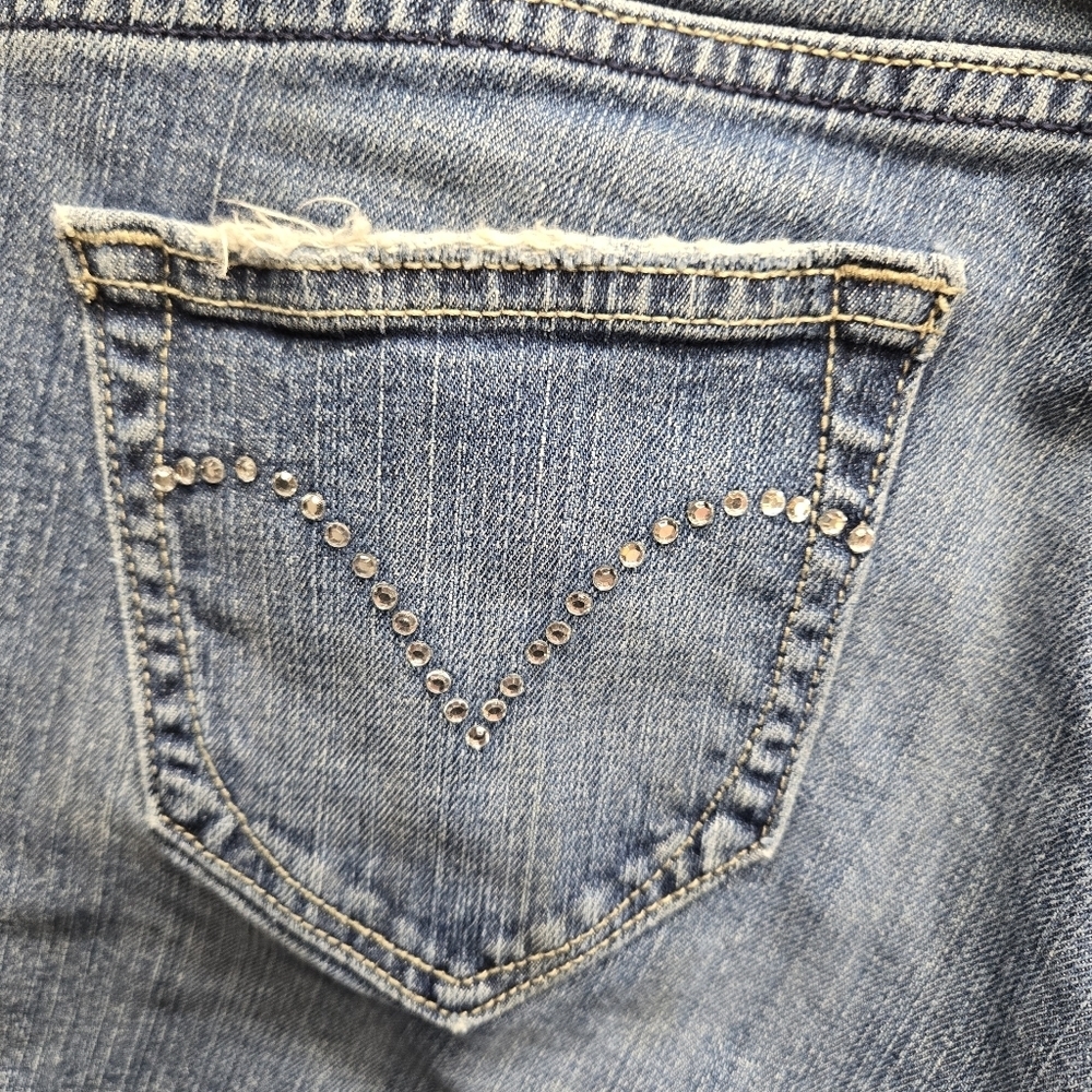 Levis Jeans Womens Size 10M Night Blues Embellished Silver Tab Y2K See Condition - Picture 13 of 15